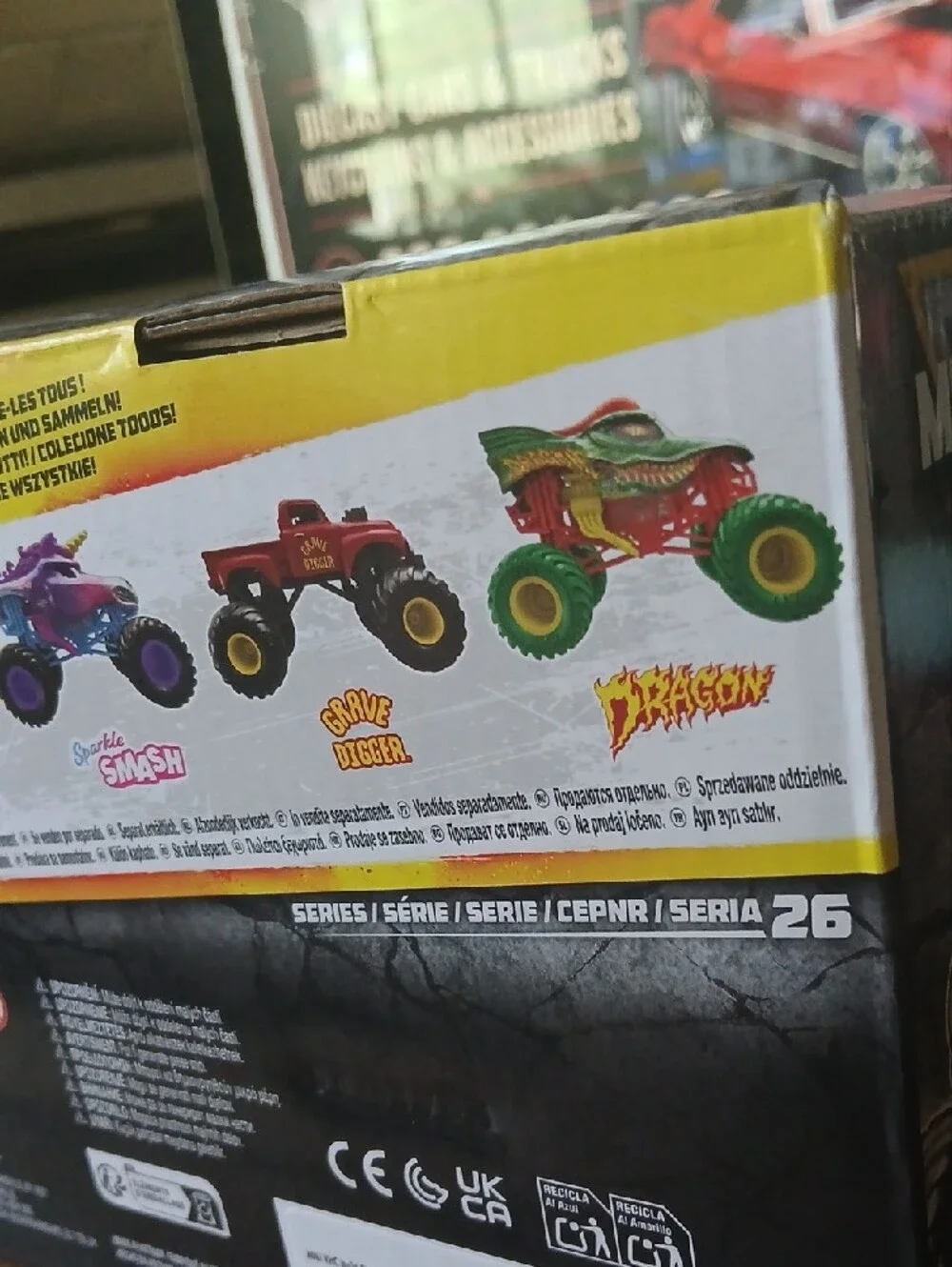 Sparkle Smash Unicorn Monster Truck - Purple, Blue & Yellow